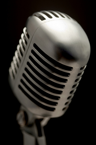 picture of a Shure microphone by the other Martin Taylor
